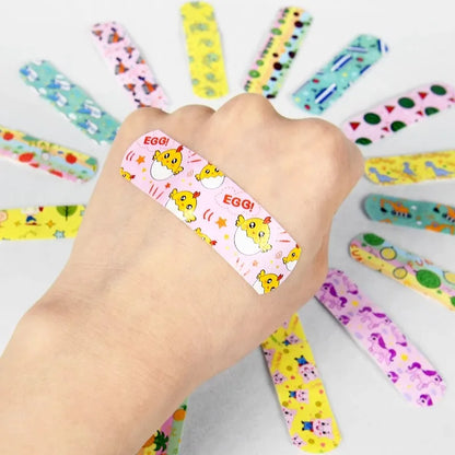 120 pieces】 Cartoon Band-Aid Waterproof and Breathable Cute Girls and Children  Band-Aid Anti-Abrasion Feet Leedoar