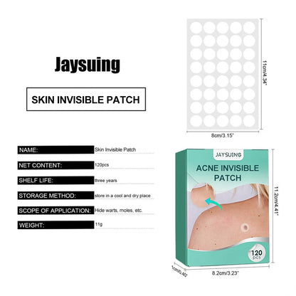 120pcs Invisible Acne Patches Removal Pimple Anti-Acne Hydrocolloid Patches Spots Marks Concealer Repair Sticker Waterproof Leedoar