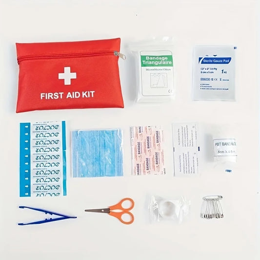 Kit de primeiros socorros 12 peças, kit de emergência tático, acessórios para carro, kits de sobrevivência, bolsa médica para acampamento