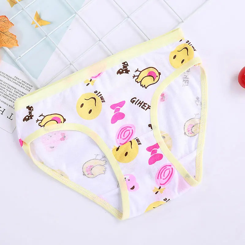 12Pcs/Lot Cotton Panties Girls Kids Short Briefs Children Underwear Child Cartoon Shorts Underpants Girl Panties Cute Summer New Leedoar