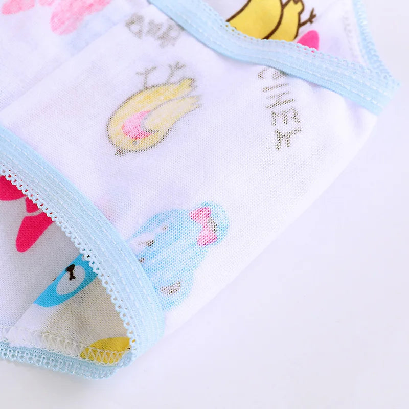 12Pcs/Lot Cotton Panties Girls Kids Short Briefs Children Underwear Child Cartoon Shorts Underpants Girl Panties Cute Summer New Leedoar