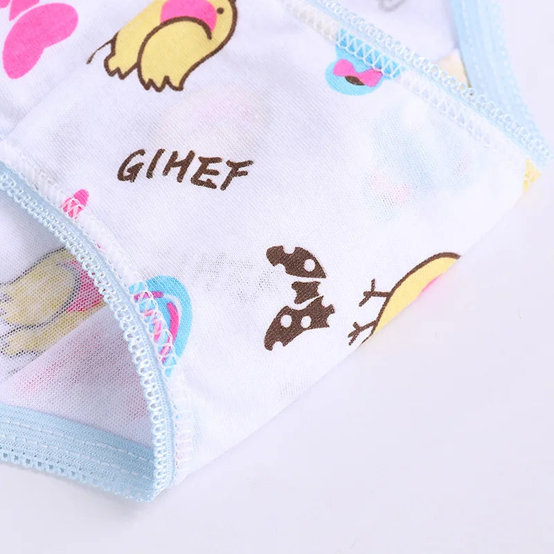 12Pcs/Lot Cotton Panties Girls Kids Short Briefs Children Underwear Child Cartoon Shorts Underpants Girl Panties Cute Summer New Leedoar