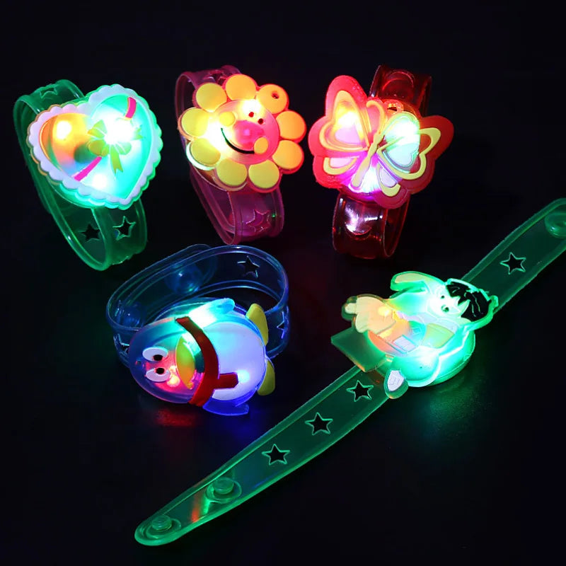 12pcs Light Up Their World with This Fun Cartoon Watch - The Perfect GiftFor Kids! Leedoar