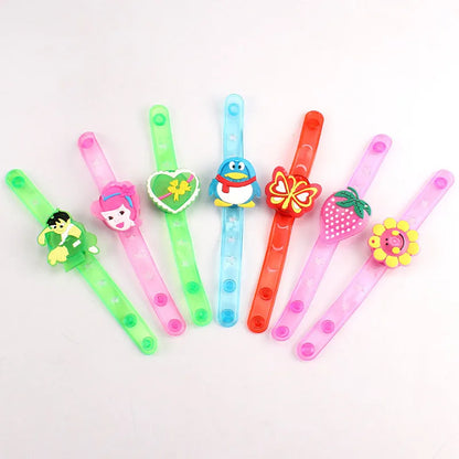 12pcs Light Up Their World with This Fun Cartoon Watch - The Perfect GiftFor Kids! Leedoar