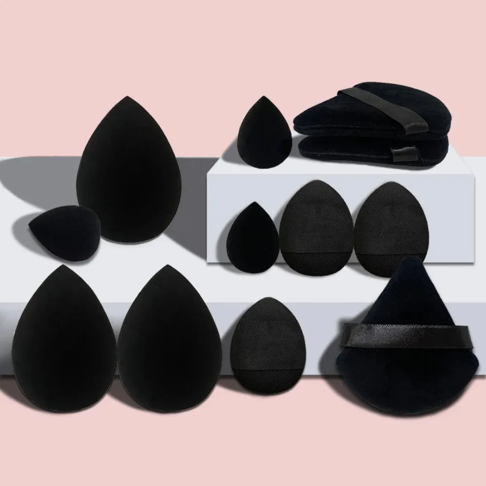 12pcs Makeup Sponge Blender Beauty Egg Soft Cosmetic Puff Foundation Sponges Powder Puff Women Make Up Accessories Beauty Tools Leedoar