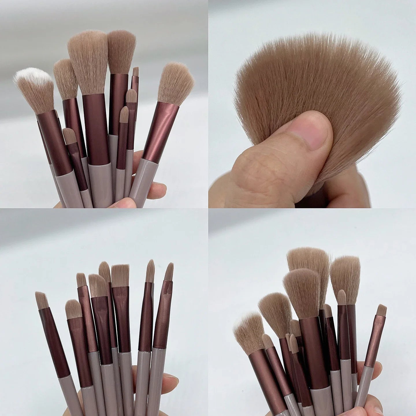 13 PCS/Lot Makeup Brushes Set Eye Shadow Foundation Women Cosmetic Powder Blush Blending Beauty Make Up Tool Leedoar