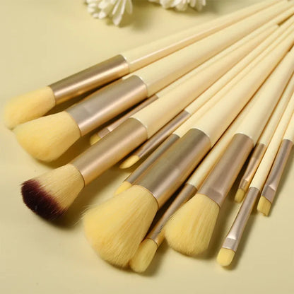 13 PCS/Lot Makeup Brushes Set Eye Shadow Foundation Women Cosmetic Powder Blush Blending Beauty Make Up Tool Leedoar