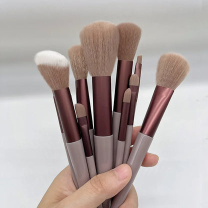 13 PCS/Lot Makeup Brushes Set Eye Shadow Foundation Women Cosmetic Powder Blush Blending Beauty Make Up Tool Leedoar