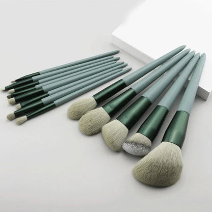 13 PCS/Lot Makeup Brushes Set Eye Shadow Foundation Women Cosmetic Powder Blush Blending Beauty Make Up Tool Leedoar