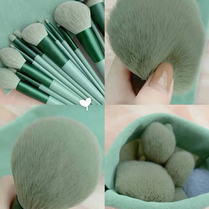 13 soft makeup brushes set cosmetic foundation blush powder eye shadow kabuki mix makeup brush beauty tool Leedoar