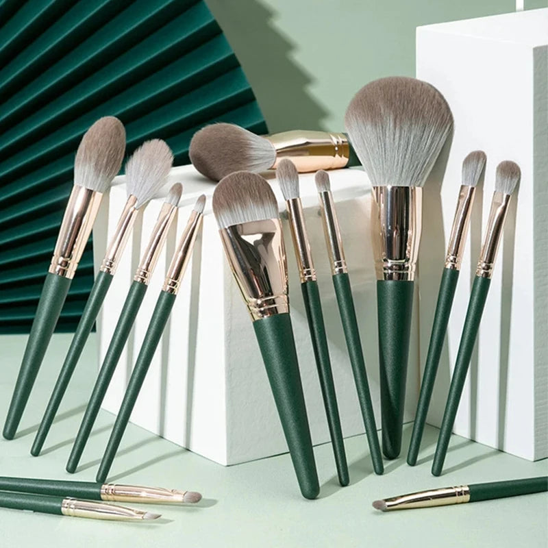 13 soft makeup brushes set cosmetic foundation blush powder eye shadow kabuki mix makeup brush beauty tool Leedoar