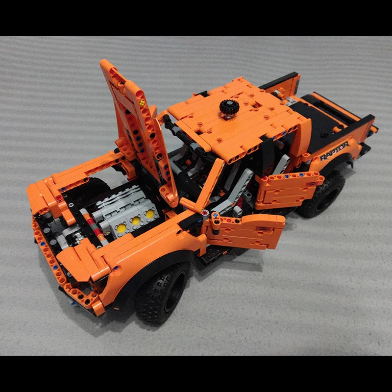 1379PCS Technical 1:10 F-150 Raptor Off Road Car Building Blocks 42126 Pickup Vehicle Assemble Bricks Toys Gifts For Boy Kids Leedoar