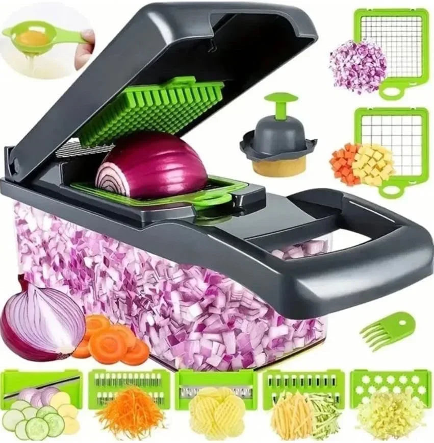 14/16 in 1 Multifunctional Vegetable Chopper Handle Food Grate Food Chopper Vegetable Slicer Dicer Cut Kitchen Items cocina Leedoar