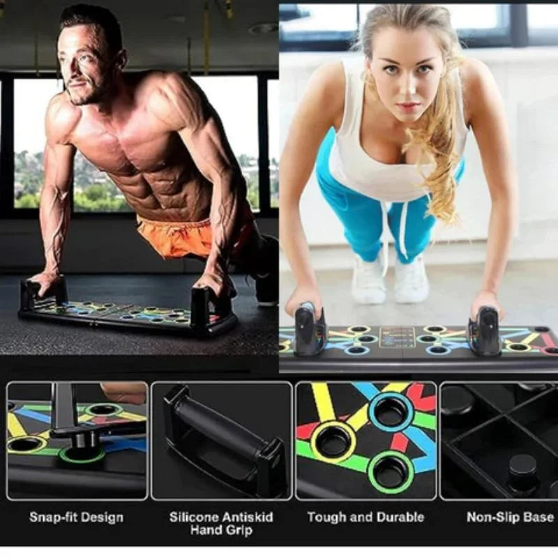14 In 1 Push-Up Board  Workout Abs Abdominal Muscle Building Exercise Fitness Gym Equipment Push Up Stand For Training Sport