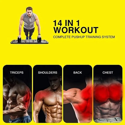 14 In 1 Push-Up Board  Workout Abs Abdominal Muscle Building Exercise Fitness Gym Equipment Push Up Stand For Training Sport