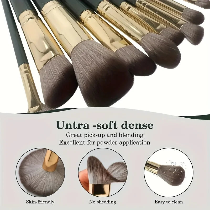 14 Piece Makeup Brush Set Soft Fluffy Eyeshadow Brush Concealer Brush Blush Makeup Brush Beauty Tool Makeup Brush Leedoar