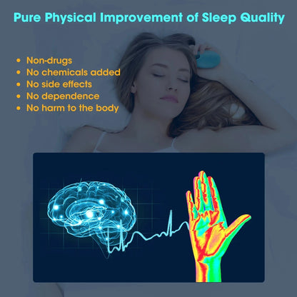 15 Gears USB Charging HandHeld Sleep Aid Device Hipnose física para insônia Dormir Homem Mulher Dormir Inteligente Estimulação EMS 