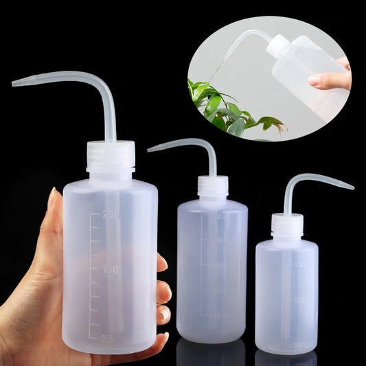 Hervidor de agua con pico para verter de 150/250/500 ml, herramienta para regar plantas suculentas y flores, botellas exprimibles con herramientas de jardinería para jardín 