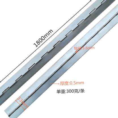 Long Piano Hinge, No-Hole Long Piano Hinge 1.8m, Welded Steel Piano Hinge, Thin Iron Hinge