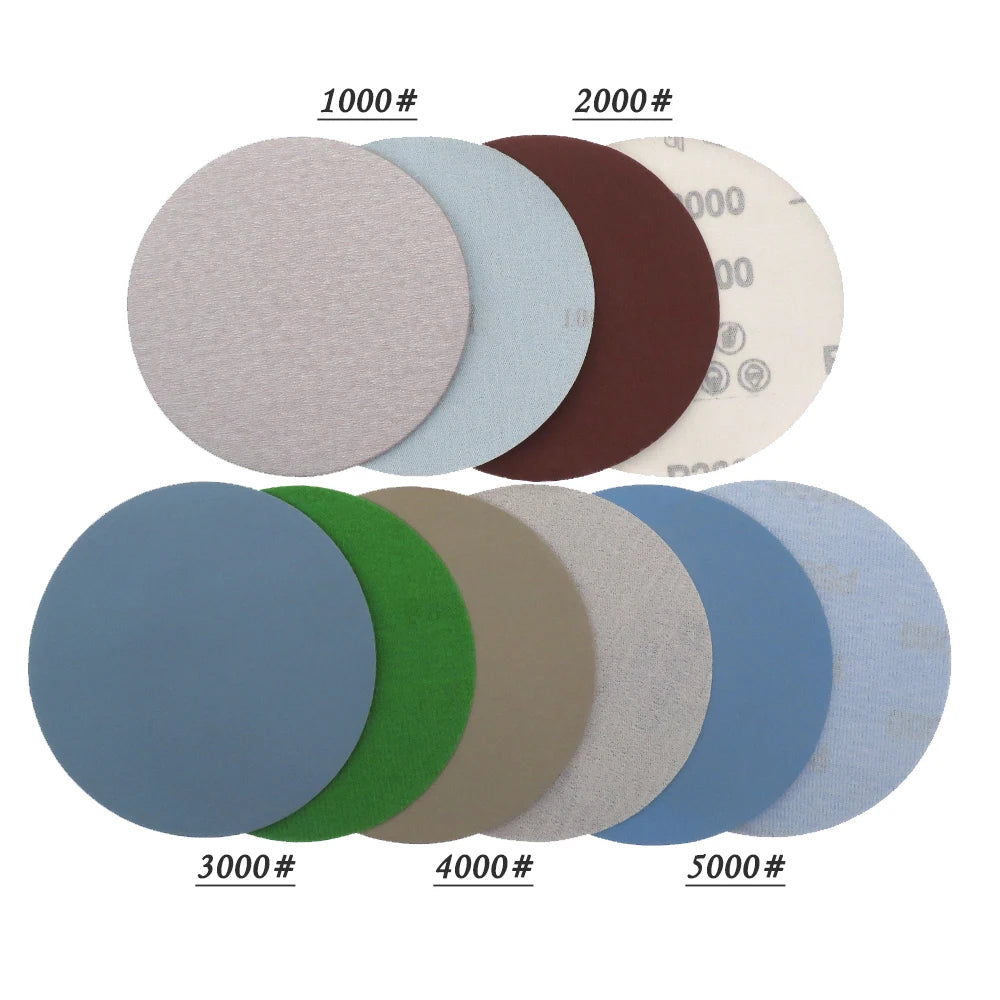 15PCS 5 Inch Wet Dry Sanding Discs Assorted 3000-5000 Grit Sandpaper 125mm Compatible for Random Orbital Sanders Polishing