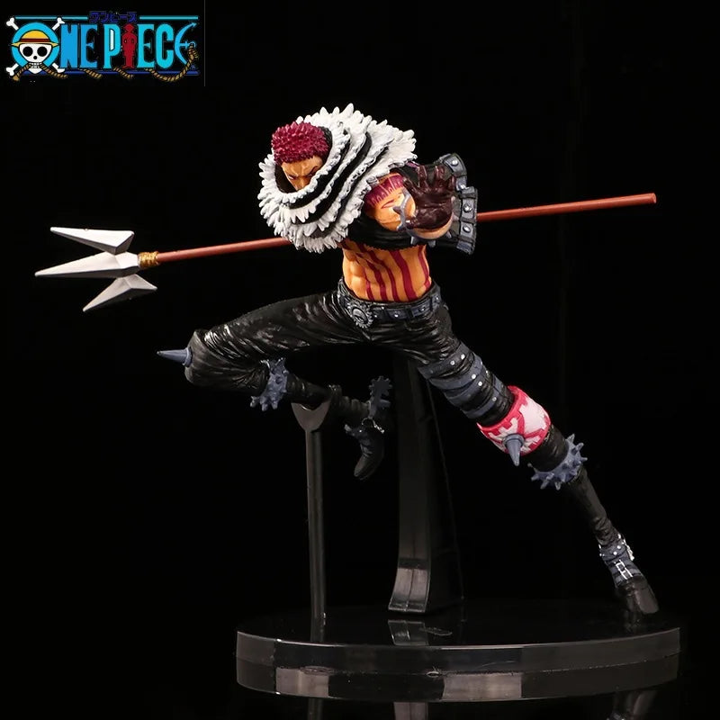 15cm Anime One Piece Figure Charlotte Katakuri King of Artist Action Figure PVC Model Toys Collection Desktop Decoration Kids Gi Leedoar