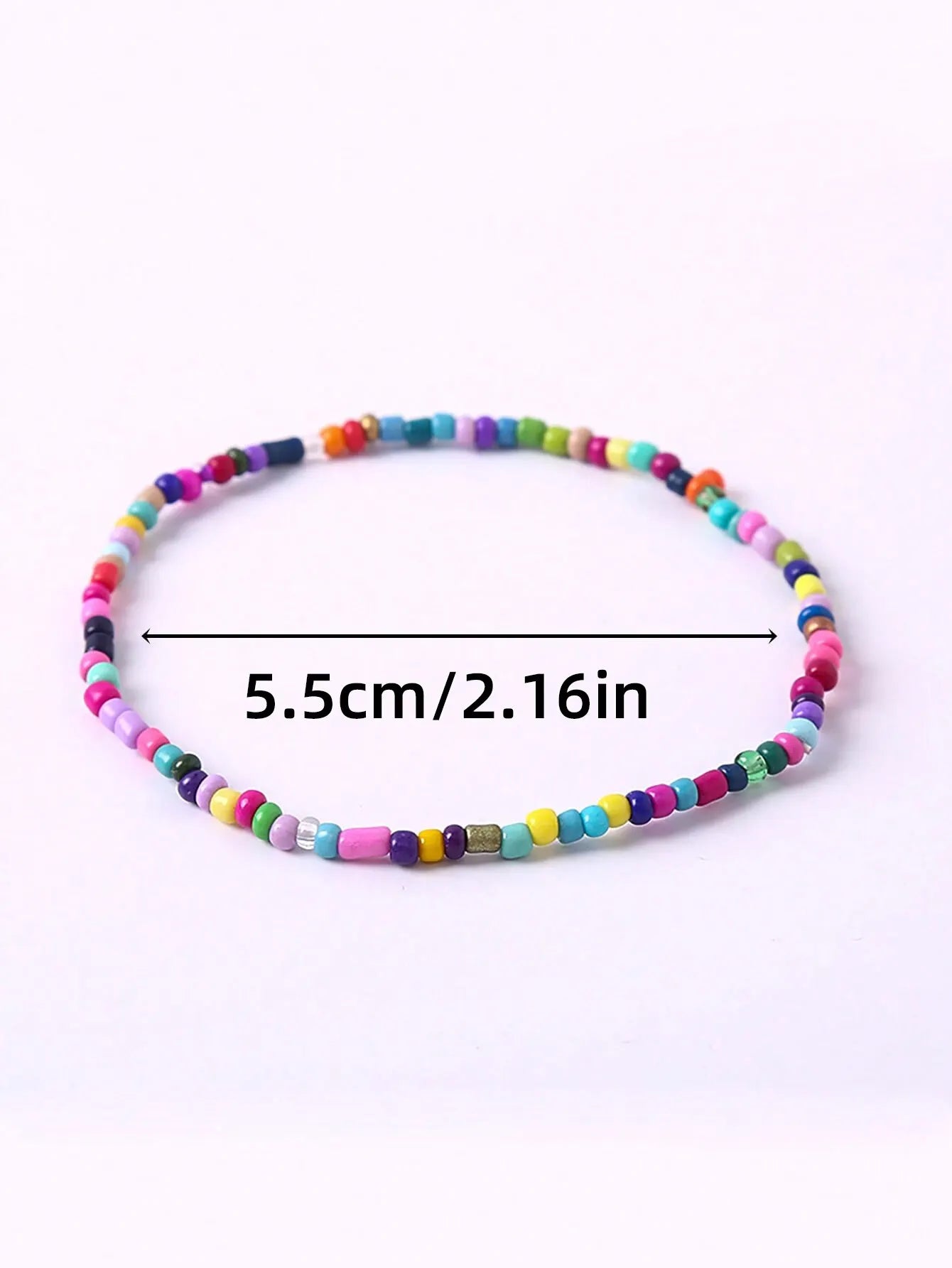 17Pcs Elastic Beaded Bracelets Bohemian Stackable Beaded Stretch Bracelets Colorful Boho Beach Bracelet Set Rainbow Handmade See Leedoar