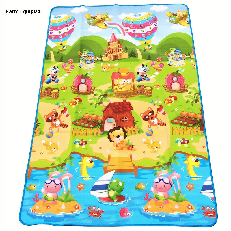 180*120*0.3cm Baby Crawling Play Puzzle Mat Children Carpet Toy Kid Game Activity Gym Developing Rug Outdoor Eva Foam Soft Floor Leedoar