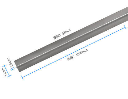 Long Piano Hinge, No-Hole Long Piano Hinge 1.8m, Welded Steel Piano Hinge, Thin Iron Hinge