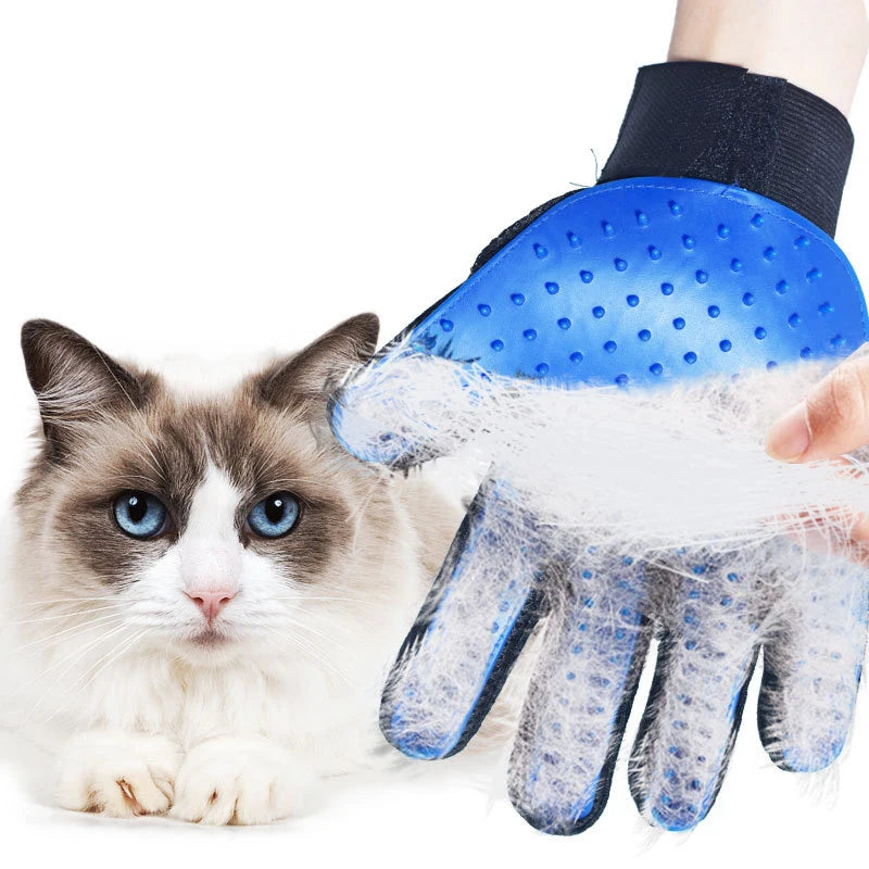 1PC Cat Hair Remove Gloves Rubber Pet Beauty Cleaning Grooming Effective Massage Dog Combs Floating Brush 6 Color Leedoar