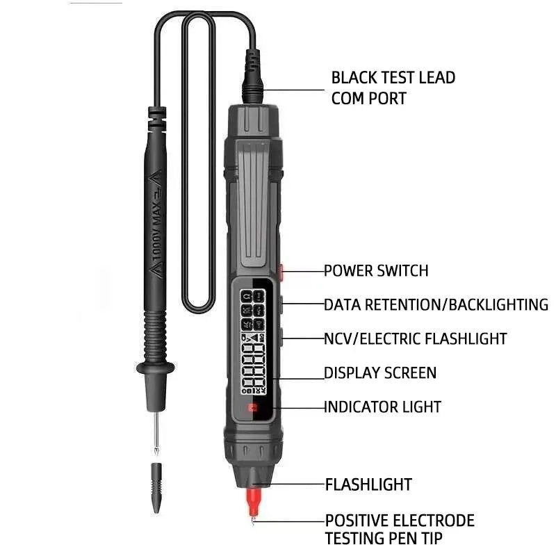 1PC Electrician Measuring Pen Pen Type Multimeter Small Mini High Precision Digital Fully Automatic Intelligence