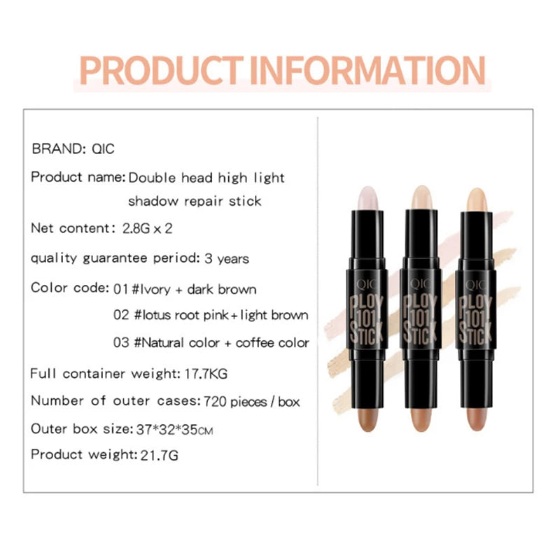 1PC Face Foundation Concealer Pen Long Lasting Dark Circles Corrector Contour Concealers Stick Cosmetic Makeup Leedoar