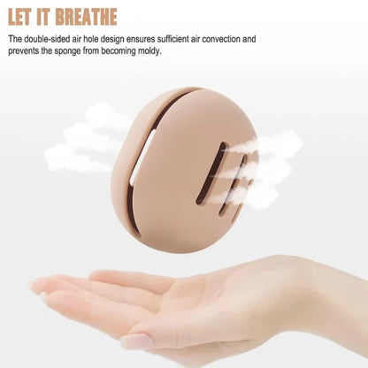 1PC Makeup Sponge Holder Eco-Friendly Silicone Multi-hole Beauty Sponge Storage Case Travel Protable Cosmetic Puff Holder Box Leedoar