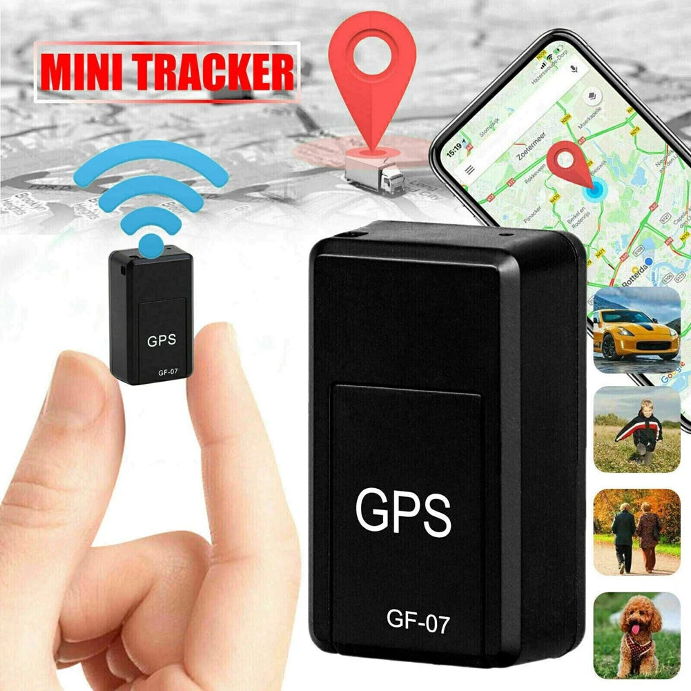 1PC Mini GF07 GPS Car Tracker Rastreamento em tempo real Anti-roubo Anti-perdido Localizador Forte Montagem magnética SIM Mensagem Posicionador 