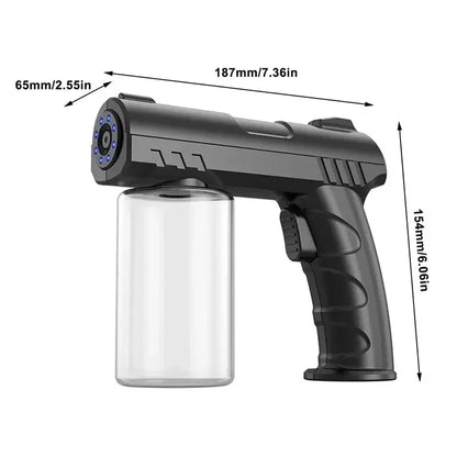 1PC Nano Disinfection Spray Shooter Wireless Charging Household Air Purifier Alcohol Household 280ml Barber Electric Sanitizer Leedoar