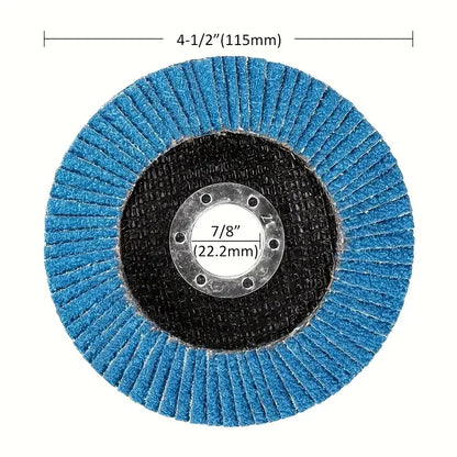 1PC Professional Flap Discs 115mm 4.5 Inch Sanding Discs 40/60/80120 Grit Grinding Wheels Blades For Angle Grinder