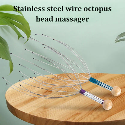 1PC Random Color Pet Massage Claw Head Massager Head Scratching Octopus Scalp Non Soul Extractor Divine Tool For Extracting Leedoar