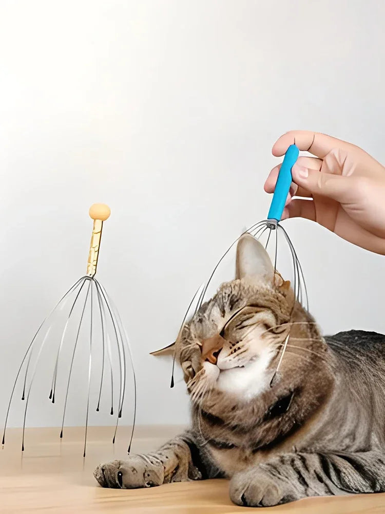 1PC Random Color Pet Massage Claw Head Massager Head Scratching Octopus Scalp Non Soul Extractor Divine Tool For Extracting Leedoar