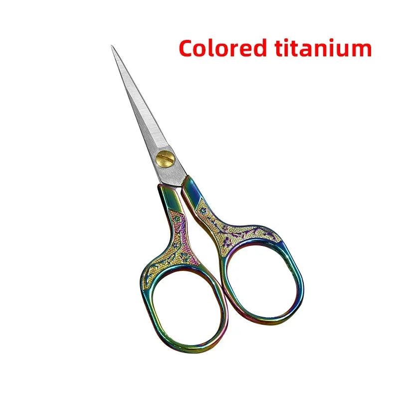 1PC Sewing Scissors Stainless Steel Retro Embroidery Tailor Scissors Dressmaker Shears Fabric Cutter DIY Sewing Accessories Leedoar