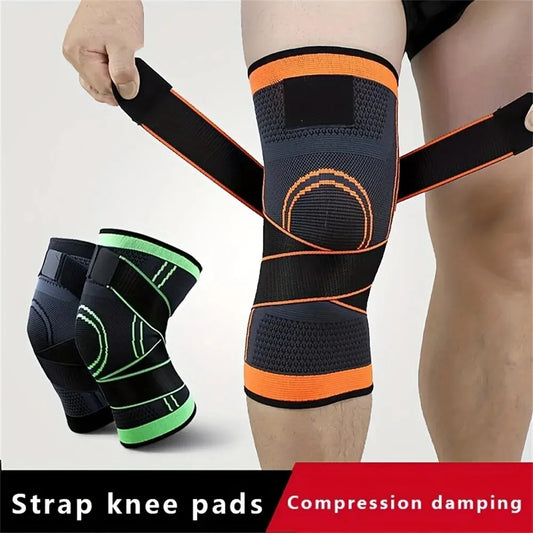 1 rodillera deportiva para hombre, elástica, presurizada, soporte para rodilla, equipo de fitness, baloncesto, voleibol, tenis, protector de ciclismo 