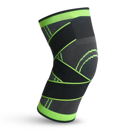 1PC Sports Knee Pad Men Pressurized Elastic Knee Pad Support Fitness Gear Basketball Volleyball Brace Tennis Cycling Protector Leedoar