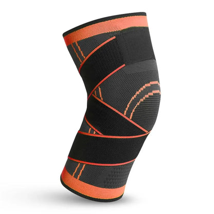 1PC Sports Knee Pad Men Pressurized Elastic Knee Pad Support Fitness Gear Basketball Volleyball Brace Tennis Cycling Protector Leedoar