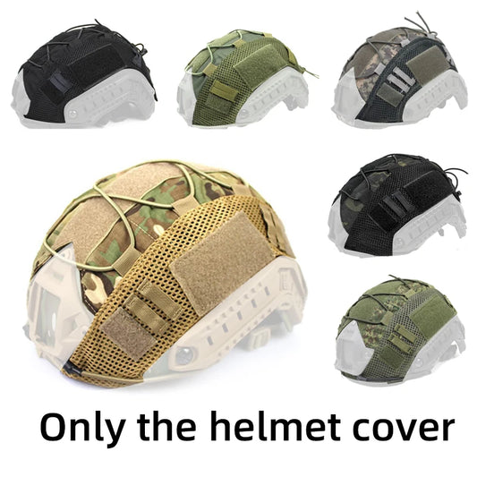 1PC Capa de capacete tático para capacete Fast MH PJ BJ Airsoft Paintball Capa de capacete do exército Acessórios militares Protetores de capacete