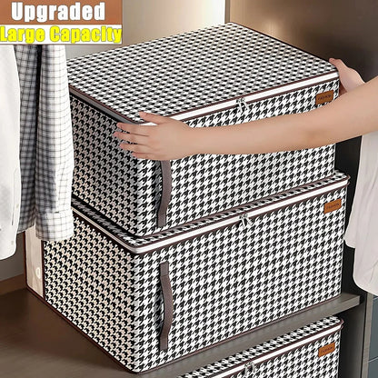 1PC Thickened Non-woven Quilt Storage Bag For Household High-capacity Clothing Clothes Packaging Bag Organizing Luggage Bag Leedoar