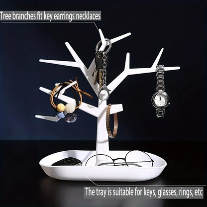 1PC Tree Hanger Creative Necklace Jewelry Necklace Bracelet Jewelry Display Rack Creative Earrings Ring Storage Rack Leedoar