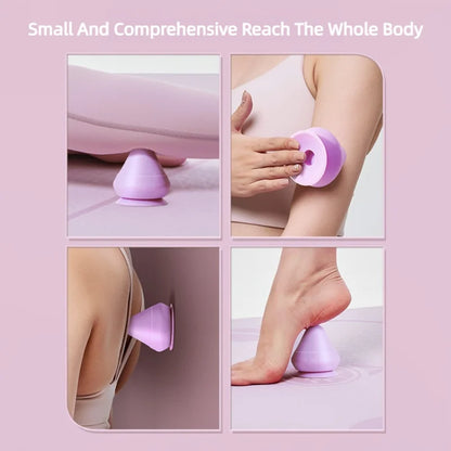 1PC Wall-Mounted Fascia Cone Multi-Function Suction Cup Wall Massager For Back Muscle Relaxation Arm Foot Trigger Point Silicone Leedoar