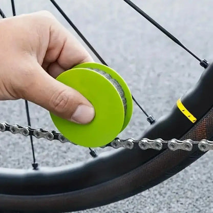 1 lubricador de cadena de bicicleta, rodillo de aceite para cadenas de bicicleta, herramienta de mantenimiento de limpieza de bicicletas, accesorios portátiles para ciclismo 