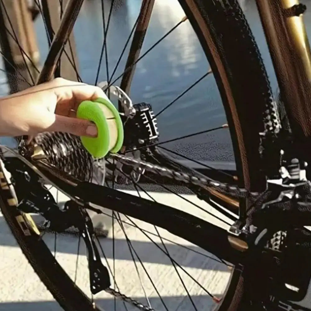 1 lubricador de cadena de bicicleta, rodillo de aceite para cadenas de bicicleta, herramienta de mantenimiento de limpieza de bicicletas, accesorios portátiles para ciclismo 