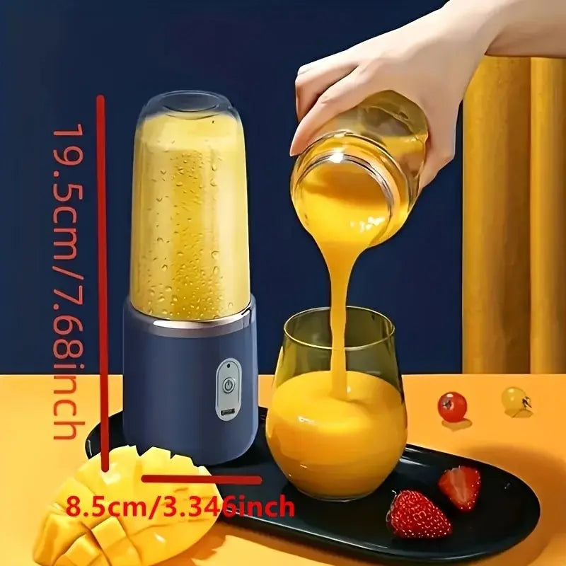 1PCS Juice Extractor Juice Cup Portable Rechargeable Small Juice Cup Home and Outdoor Multifunctional Juice Mixing Leedoar