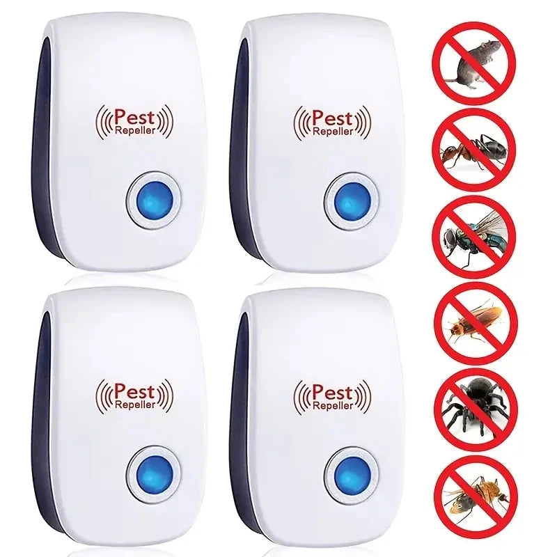 1PCS Ultrasonic Pest Repeller - Effective Indoor Pest Control For Home, Kitchen, Office, Hotel, And Warehouse - Mosquito And Rat Leedoar