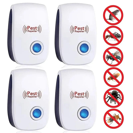 1PCS Ultrasonic Pest Repeller - Controle eficaz de pragas internas para casa, cozinha, escritório, hotel e armazém - Mosquito e rato 